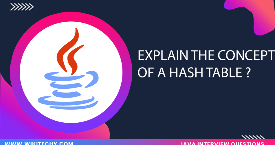 Explain The Concept Of A Hash Table ?