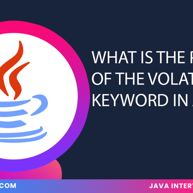 What is the purpose of the volatile keyword in Java ?